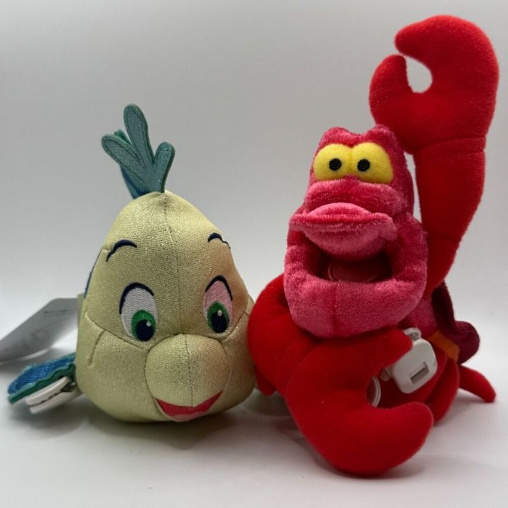 Tokyo Disney Resort *Exclusive* Shoulder Clip Plushies: Sebastian & Flounder